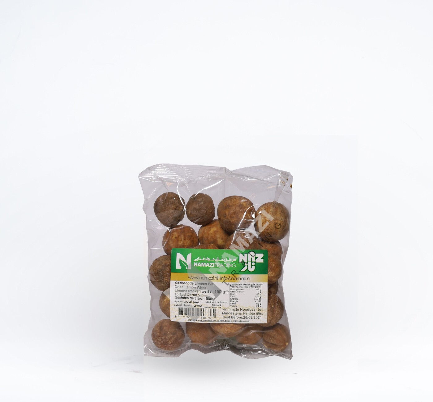 NAZ DRIED LEMON WHITE 125G